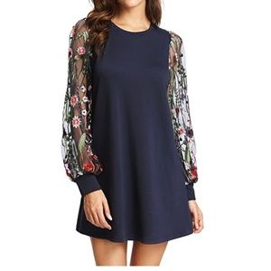 Navy Floral Dress 💙